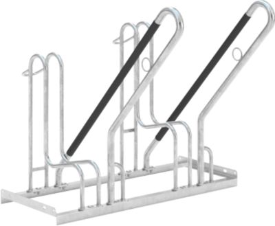 Anlehnparker WSM 4702 XBF, 1-seitig, für Reifen bis 64 mm, 2 Stellplätze, B 1000 x T 850 x H 845 mm