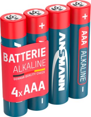 Ansmann Alkaline-Batterien Micro AAA, 4 Stück