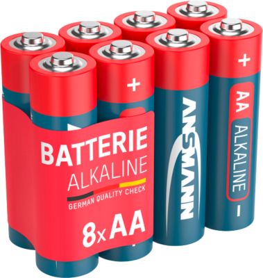 Ansmann Alkaline-Batterien Mignon AA, 8 Stück