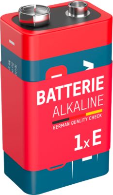 Ansmann Alkaline Block E Batterien, 9 Volt, besonders lange Lebensdauer, 1 Stück