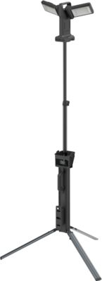 ANSMANN WL11500R Doppel-LED Baustrahler, 11.500 Lumen, 2× 36W-SMD LEDs, Akku- und Netzbetrieb, Verstellbar, Stativ und Magnetfuß, schwarz