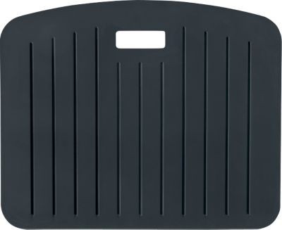 Anti-Ermüdungsmatte Leitz Ergo Cosy, für Steh- oder Sitzarbeitsplatz, kompakt, tragbar, B 457 x T 560 x H 20 mm, Schaumstoff, dunkelgrau
