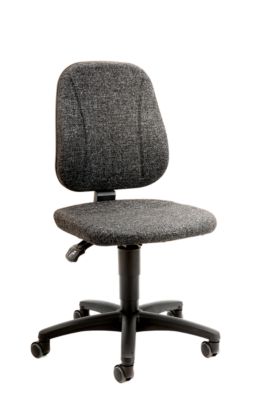 Arbeitsdrehstuhl 9653, Stoffpolster, Rollen, anthrazit