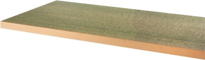 Arbeitsplatte, 45 mm stark, Gewindehülsen, grüne Kunststoffbeschichtung, mit Hartholzrahmen, L 1500 x B 700 mm