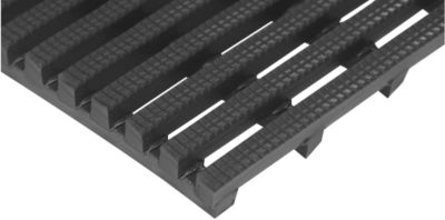 Arbeitsplatzmatte Yoga Roll Oil, 600 mm breit, schwarz