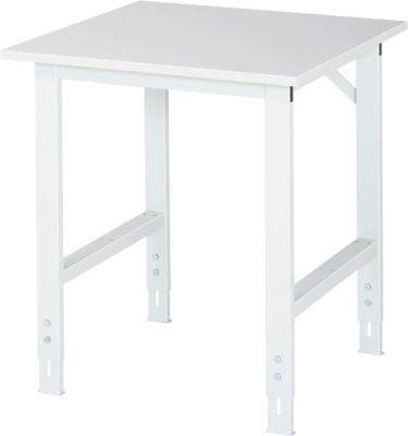 Arbeitstisch, Melamin-Platte, B 750 x T 800 x H 760-1080 mm