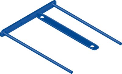 Archiv-Abheftbügel Bankers Box BBD-Clip, mit 50 blanko Etiketten, 100 Stück, blau
