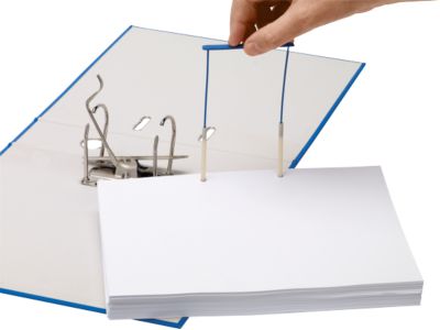 Archiv-Abheftbügel Bankers Box ProClip, mit Aufreihstiften, 50 Stück, blau