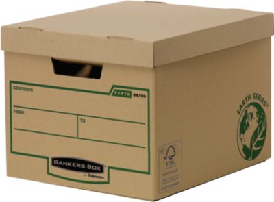Archivbox Bankers Box® Earth Heavy Duty, verstärkte Trageseiten, 100 % Recycling-Karton, 10 Stück