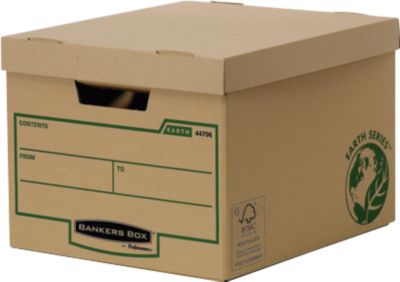 Archivbox Bankers Box® Earth, passend für 4 Archivschachteln, 100 % Recycling-Karton, 10 Stück