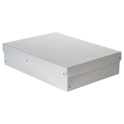 Archivbox Falken PureBox PRO A3, für bis zu 1250 Blatt, DIN ISO 16245-A, mit Beschriftungsfeld, L 440 x B 320 x Füllhöhe 100 mm, FSC®-Pappe, weiß