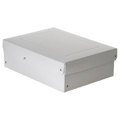 Archivbox Falken PureBox PRO A4, für bis zu 1250 Blatt, DIN ISO 16245-A, mit Beschriftungsfeld, L 320 x B 240 x Füllhöhe 100 mm, FSC®-Pappe, weiß