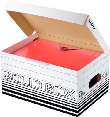 Archivbox Leitz Solid Box S 6117, 10 Stück, weiß