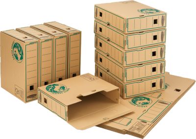 Archivschachtel Bankers Box® Earth, DIN A4, Rückenbreite 80 mm, 100 % Recycling-Karton, 20 Stück