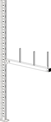 Arretierungsstift, für Kragarmregal KR 3000, H 100 mm