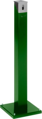Ascher-Standsäule SG 105E, eckig, moosgrün