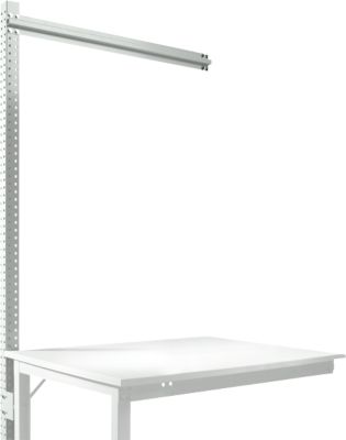 Aufbauportal, Ansatzisch SPEZIAL Arbeitstisch-/Werkbanksystem UNIVERSAL/PROFI, 1250 mm, lichtgrau