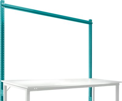 Aufbauportal, Grundtisch SPEZIAL Arbeitstisch-/Werkbanksystem UNIVERSAL/PROFI, 2000 mm, wasserblau