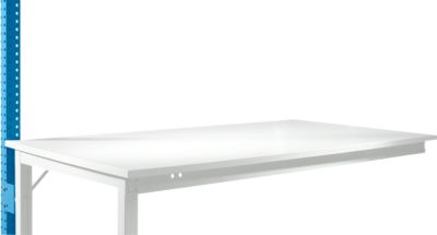 Aufbauportal, niedrig, Ansatztisch SPEZIAL Arbeitstisch/Werkbank UNIVERSAL/PROFI, lichtblau