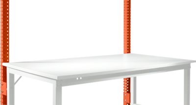 Aufbauportal, niedrig, Grundtisch SPEZIAL Arbeitstisch/Werkbank UNIVERSAL/PROFI, rotorange