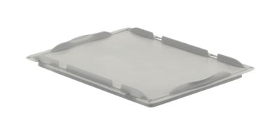 Auflagedeckel D43 für Kasten im EURO-Mass LTB/ELB, 400 x 300 mm, grau