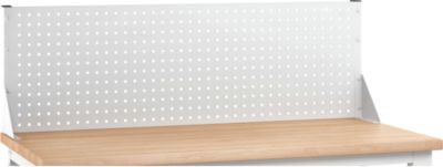 Aufsatzrahmen Bott verso, mit 2 Lochplatten, B 1050 x T 215 x H 400 mm, Stahlblech, pulverbeschichtet, RAL 7035, lichtgrau