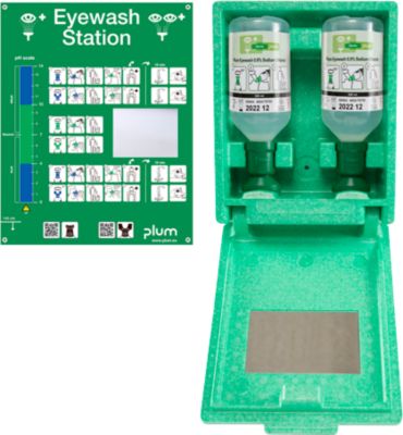 Augenspülstation in Wandbox