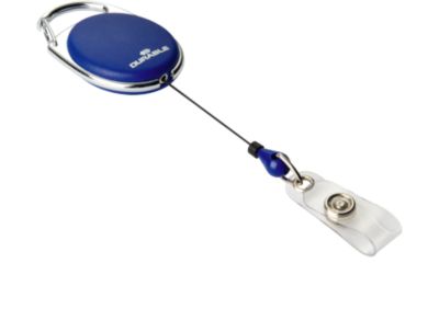 Ausweishalter Jojo Style, mit Druckknopf-Schlaufe,  ohne Kartenhalter, 10 Stück, blau