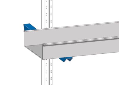Bac de stockage KLW 2042, pour rayonnage à cantilever KRE, 2000 x 360 mm