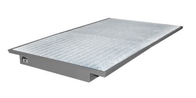 Bacs suspendus pour rayonnages type EHW 2200, gris RAL 7005