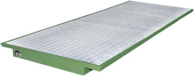 Bacs suspendus pour rayonnages type EHW 3600, vert RAL 6011