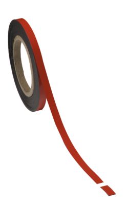 Bande magnétique, rouge clair, 10 x 10000 mm
