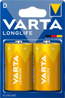 Batterie Mono D VARTA Longlife, 1,5 V, 2 Stück