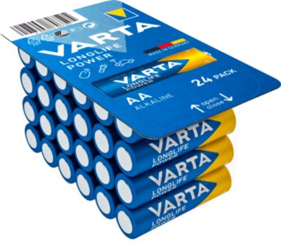 Batterien VARTA Longlife Power, Mignon AA, Spannung 1,5 V, Big Box mit 24 Stück