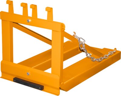 Bauer Mülltonnen-Heber MH-I, mit Gummianschlag, für 1x 80- bis 360-L-MGB, L 1030 x B 585 H 680 mm, lackiert, gelborange RAL 2000