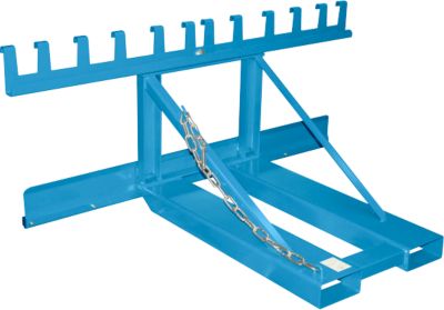 Bauer Mülltonnen-Heber MH-III, mit Gummianschlag, für 3x 80- bis 360-L-MGB, L 1030 x B 1595 x H 680 mm, lackiert, lichtblau RAL 5012