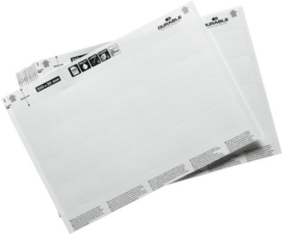 Beschriftungsbogen LABEL REFILL, perforiert, bedruckbar, B 200 x H 20 mm, 100 Schilder