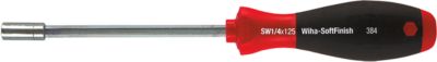 Bithalter WIHA SoftFinish, mit Handgriff, für Bits Innen-Sechskant 1/4 Zoll, magnetisch, 125 mm lang