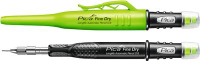 Bleistift Pica Fine Dry Longlife Automatic Pencil 0.9, Minendurchmesser 0,9 mm, Auto-Minenvorschub, Staub-/Nässeschutz, mit 5 Minen Härtegrad HB