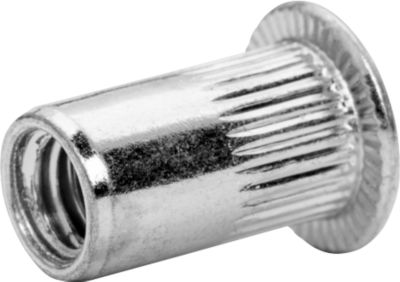 Blindnietmuttern Rapid, Stahl verzinkt, mit Bohrer, für Klemmlängen 0,5 - 2,5 mm & Schrauben ø 5 mm, 20 Stück