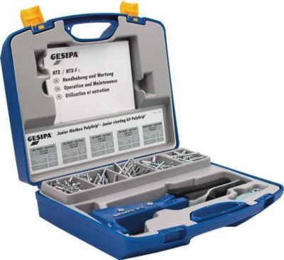 Blindnietsortiment Junior -Nietbox PolyGrip® 352tlg i.Blechkoffer GESIPA