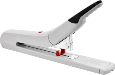 Blockheftgerät NOVUS B 56XL, für Klammern Typ 23/8, bis zu 170 Blatt, bis zu 100 Klammern, Lademechanik, ABS, Papieranschlag, Vollmetall, grau