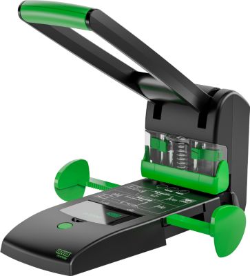 Blocklocher NOVUS B 2200 re+new, für 2- & 4-fach Lochung, bis zu 200 Blatt, Auto-Papieranschlag, DIN-Arretierung, Vollmetall & Recycling-Kunststoff