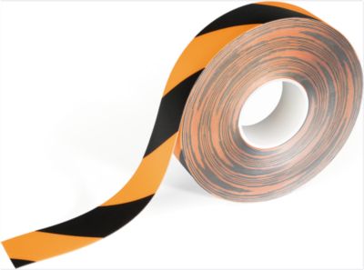 Bodenmarkierungsband Durable, zweifarbig, selbstklebend, 30 m Länge, schwarz/gelb