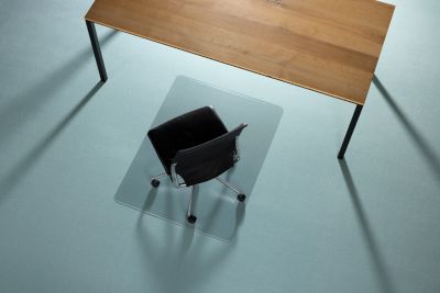 Bodenschutzmatte Duragrip Meta- RS Office Products, für Teppichböden, Ankernoppen, strukturiert, transparent, L 1200 x B 900 mm