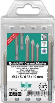 Bohrersatz QuickBit® Ceramik Master 5-tlg.D.4,5,6,8,10mm