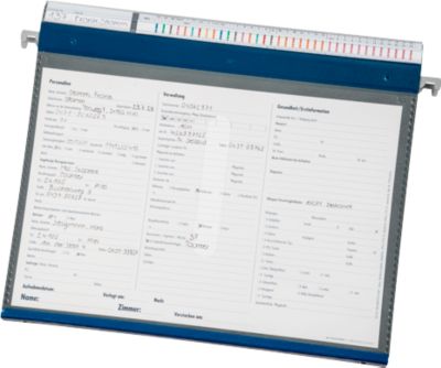 BOI Hängemappe PMH2R, DIN A4, Ringmechanik, B 347 x H 270 mm, blau