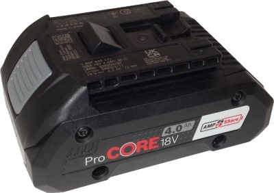 Bosch Ersatzakku ProCORE18V, für Akku Umreifungsgeräte Banholzer und Wenz Serie BXT4, Spannung 18 V, Kapazität 4,0 Ah, schwarz
