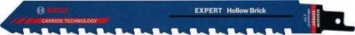 Bosch Säbelsägeblatt Expert Hollow Brick S1543HM, für Hohlziegel, L 240 x B 23 mm, TPI 2, Carbide-Technologie, 10 Stück