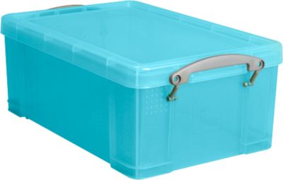 Box, Kunststoff, transparent aqua, 9 l